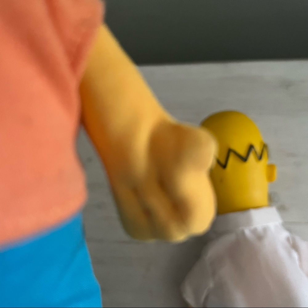 Simpsons Vintage 1990s Soft Body Dolls Homer Bart - Picture 12 of 16